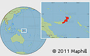 Savanna Style Location Map of East New Britain