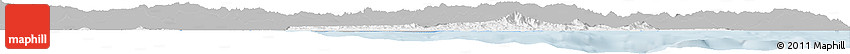 Gray Horizon Map of East Sepik, single color outside
