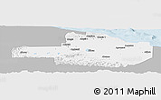 Gray Panoramic Map of East Sepik, single color outside