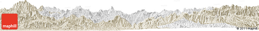 Classic Style Horizon Map of Eastern Highlands