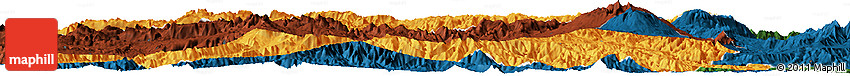 Political Horizon Map of Enga, darken