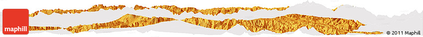 Political Horizon Map of Enga, single color outside