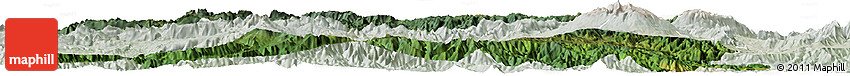 Satellite Horizon Map of Enga, lighten