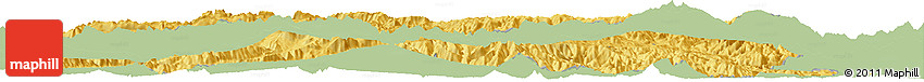 Savanna Style Horizon Map of Enga, single color outside