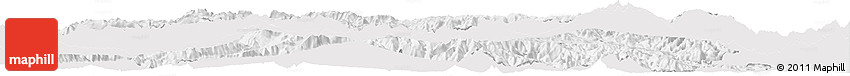 Silver Style Horizon Map of Enga, single color outside