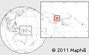 Blank Location Map of Enga, highlighted country, within the entire country
