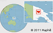 Savanna Style Location Map of Enga, highlighted country