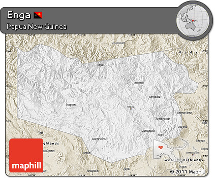 Classic Style Map of Enga