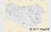 Classic Style Map of Enga, single color outside