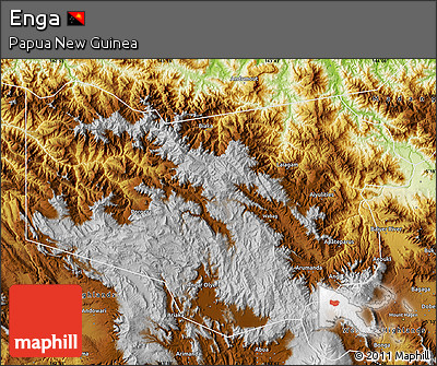 Physical Map of Enga