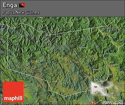 Satellite Map of Enga