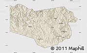 Shaded Relief Map of Enga, cropped outside