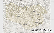 Shaded Relief Map of Enga, lighten