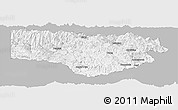 Gray Panoramic Map of Enga, single color outside