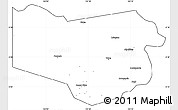 Blank Simple Map of Enga, cropped outside