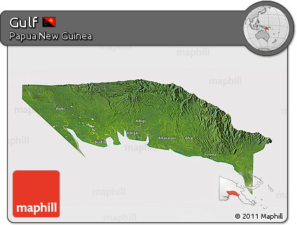 Satellite 3D Map of Gulf, cropped outside