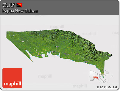 Satellite 3D Map of Gulf, cropped outside