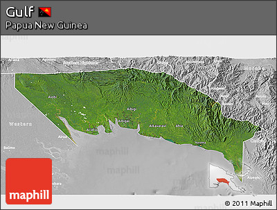 Satellite 3D Map of Gulf, lighten, desaturated
