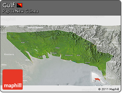 Satellite 3D Map of Gulf, lighten, semi-desaturated