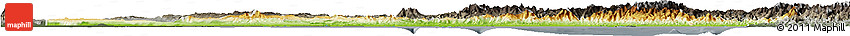 Physical Horizon Map of Gulf, darken, semi-desaturated