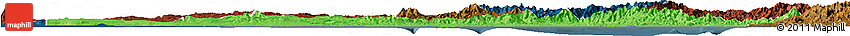 Political Horizon Map of Gulf, darken