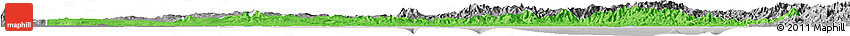 Political Horizon Map of Gulf, desaturated