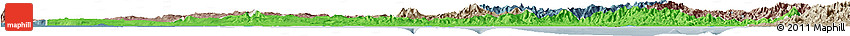 Political Horizon Map of Gulf, semi-desaturated