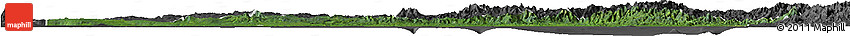 Satellite Horizon Map of Gulf, darken, desaturated