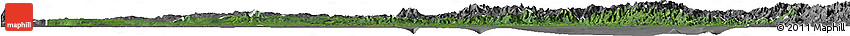 Satellite Horizon Map of Gulf, desaturated