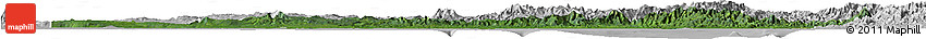 Satellite Horizon Map of Gulf, lighten, desaturated