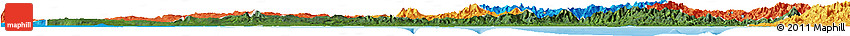 Satellite Horizon Map of Gulf, political outside