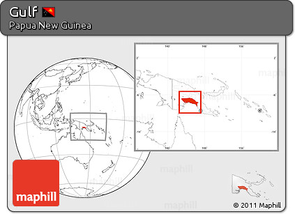 Blank Location Map of Gulf, within the entire country
