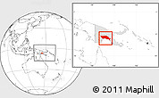 Blank Location Map of Gulf, highlighted country, within the entire country