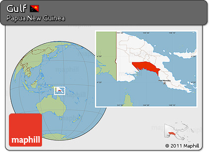 Savanna Style Location Map of Gulf, highlighted country