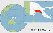 Savanna Style Location Map of Gulf, highlighted country