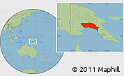 Savanna Style Location Map of Gulf