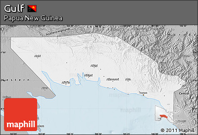 Gray Map of Gulf