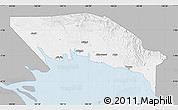 Gray Map of Gulf, single color outside