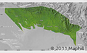 Satellite Map of Gulf, lighten, desaturated