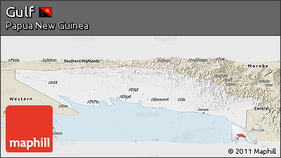 Classic Style Panoramic Map of Gulf
