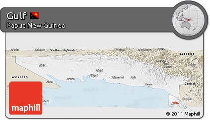 Classic Style Panoramic Map of Gulf