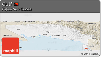 Classic Style Panoramic Map of Gulf