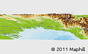 Physical Panoramic Map of Gulf