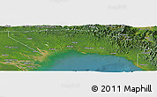 Satellite Panoramic Map of Gulf