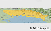 Savanna Style Panoramic Map of Gulf