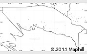 Blank Simple Map of Gulf, no labels