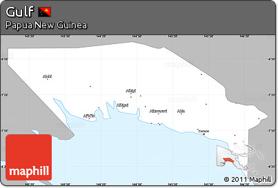 Gray Simple Map of Gulf, single color outside