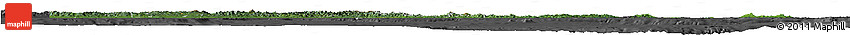 Satellite Horizon Map of Papua New Guinea, darken, desaturated