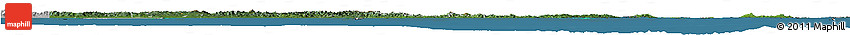 Satellite Horizon Map of Papua New Guinea, lighten, desaturated, land only