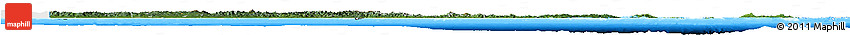 Satellite Horizon Map of Papua New Guinea, single color outside, bathymetry sea